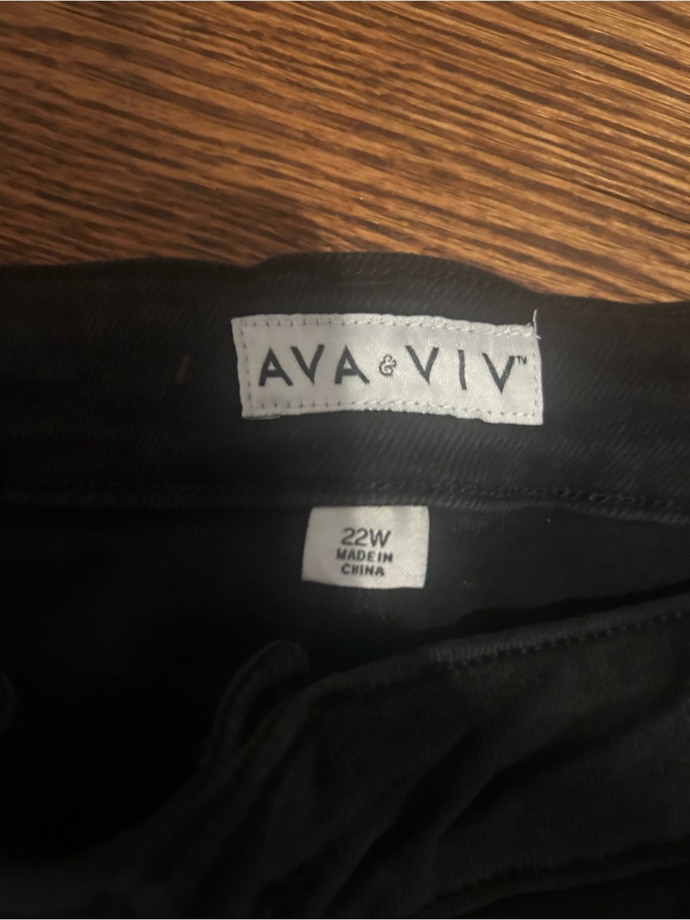 Ava & Viv High-Rise Slim Straight Jeans in Black - Picture 5 of 6